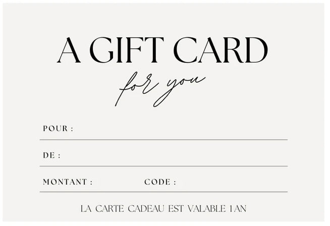 CARTE CADEAU