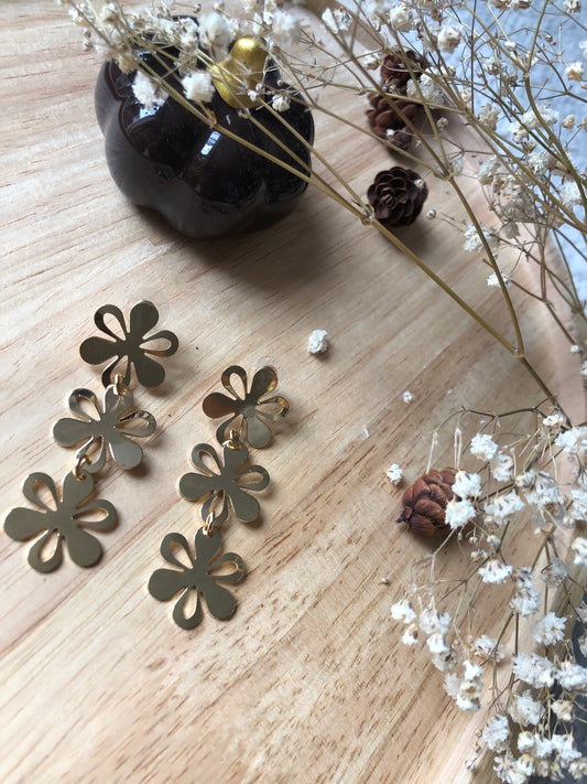 BOUCLES TRIO-FLEURY 🌸