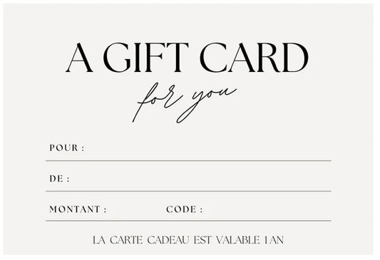 CARTE CADEAU